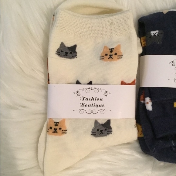 FASHION boutique cat socks 2 pair - Picture 6 of 6